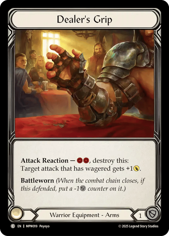 Dealer's Grip — Mastery Pack Warrior — Flesh and Blood