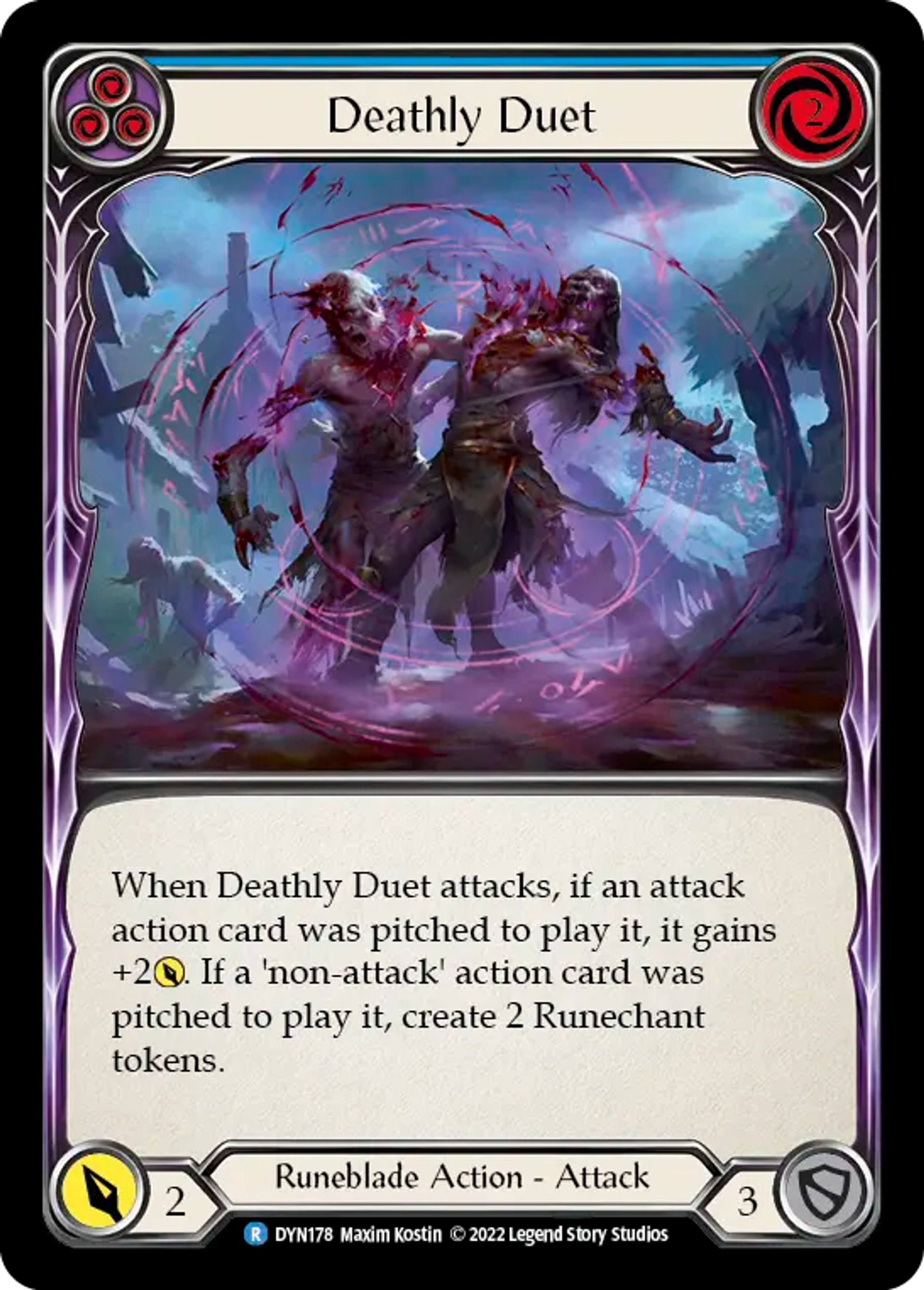 Deathly Duet (Blue) — Dynasty — Flesh and Blood