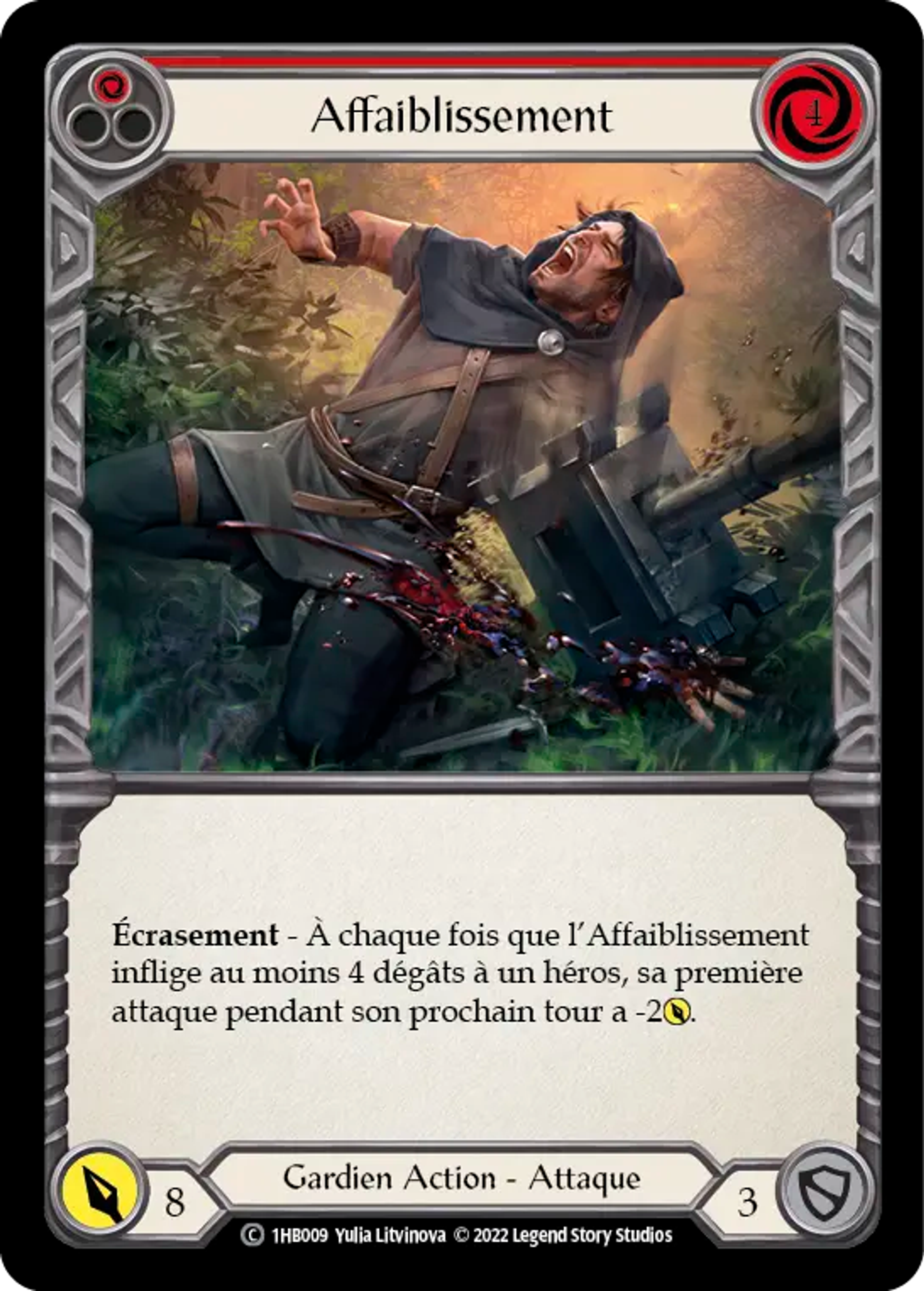 Affaiblissement — Bravo - Blitz Deck — Flesh and Blood