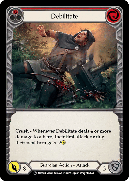 Debilitate (Red) — Bravo - Blitz Deck — Flesh and Blood