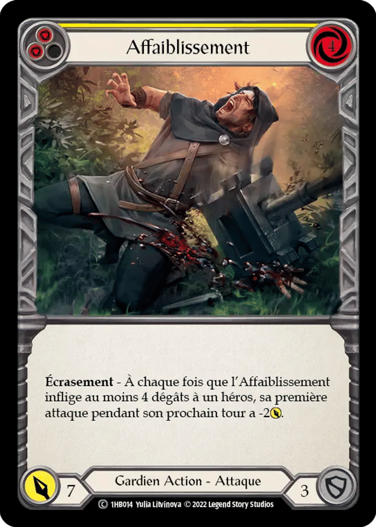 Affaiblissement from Bravo - Blitz Deck - Flesh and Blood