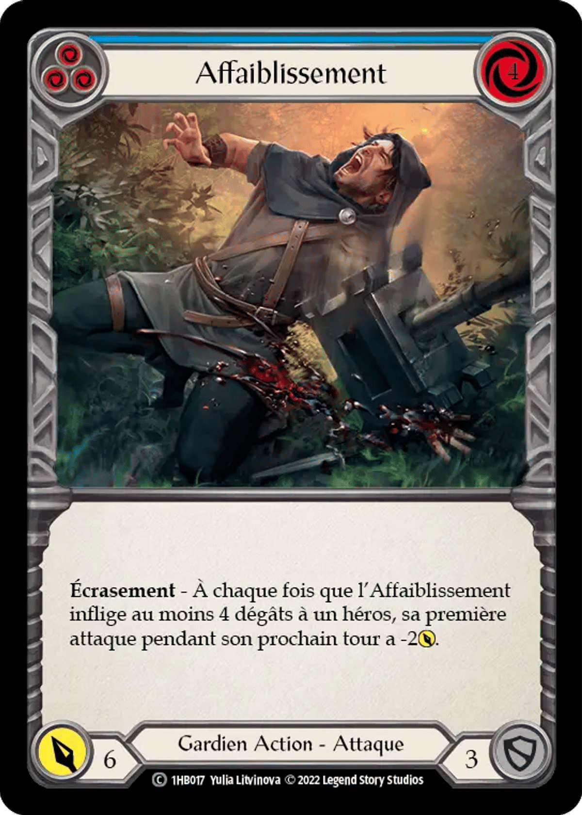 Affaiblissement from Bravo - Blitz Deck - Flesh and Blood