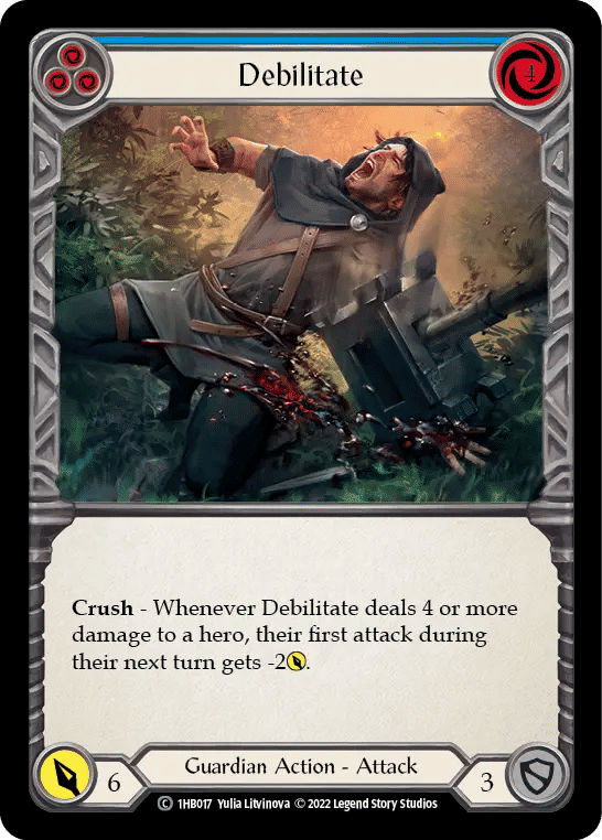 Debilitate (Blue) — Bravo - Blitz Deck — Flesh and Blood