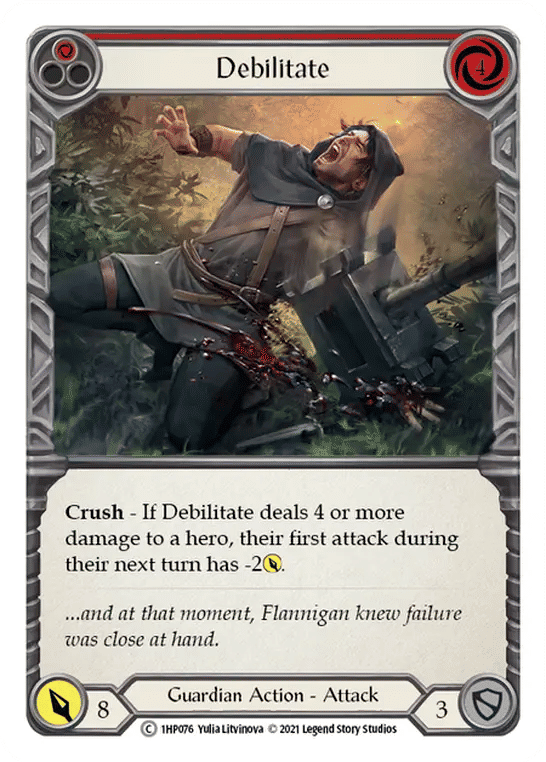 Debilitate (Red) — History Pack 1 — Flesh and Blood