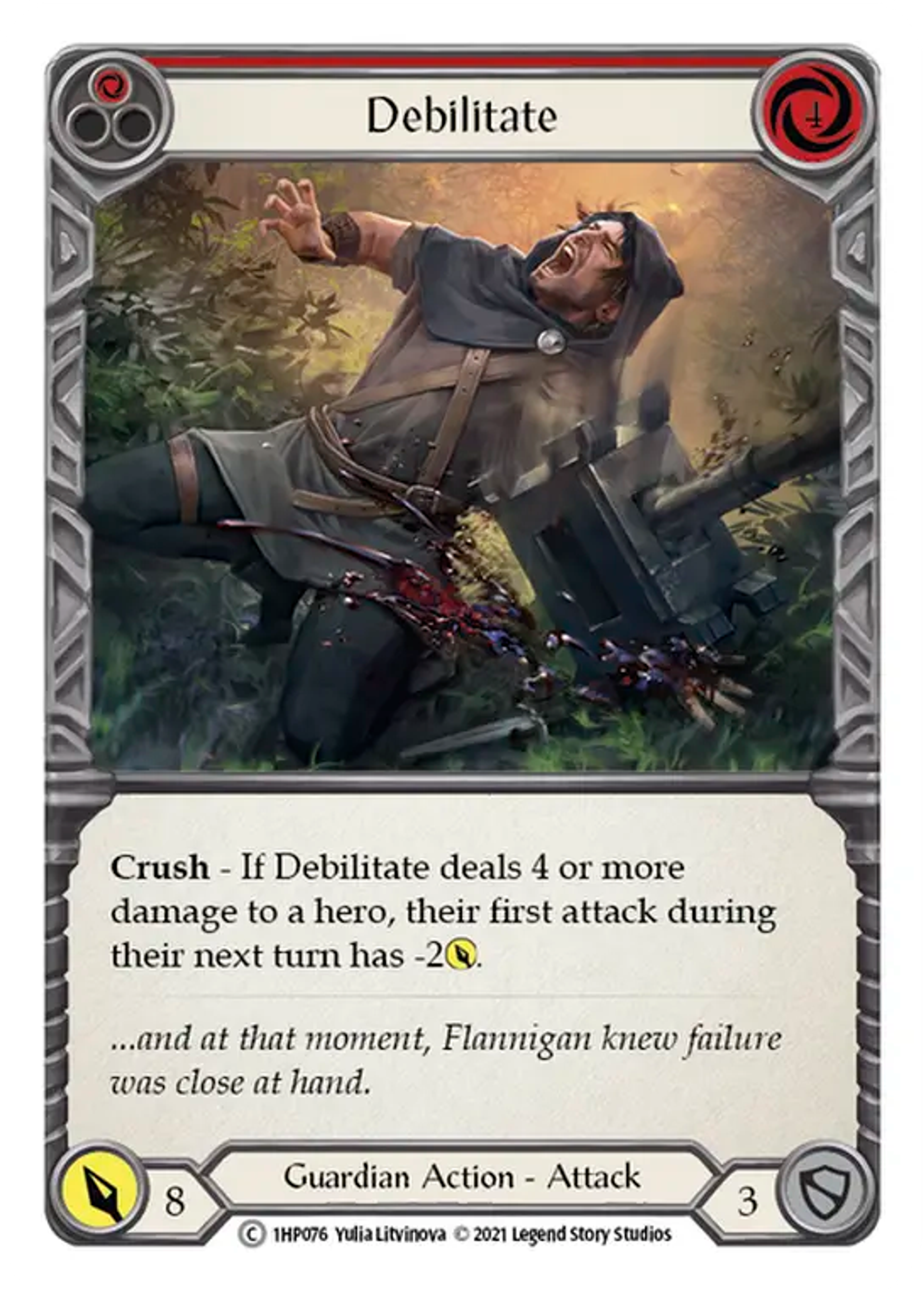 Debilitate (Red) — History Pack 1 — Flesh and Blood