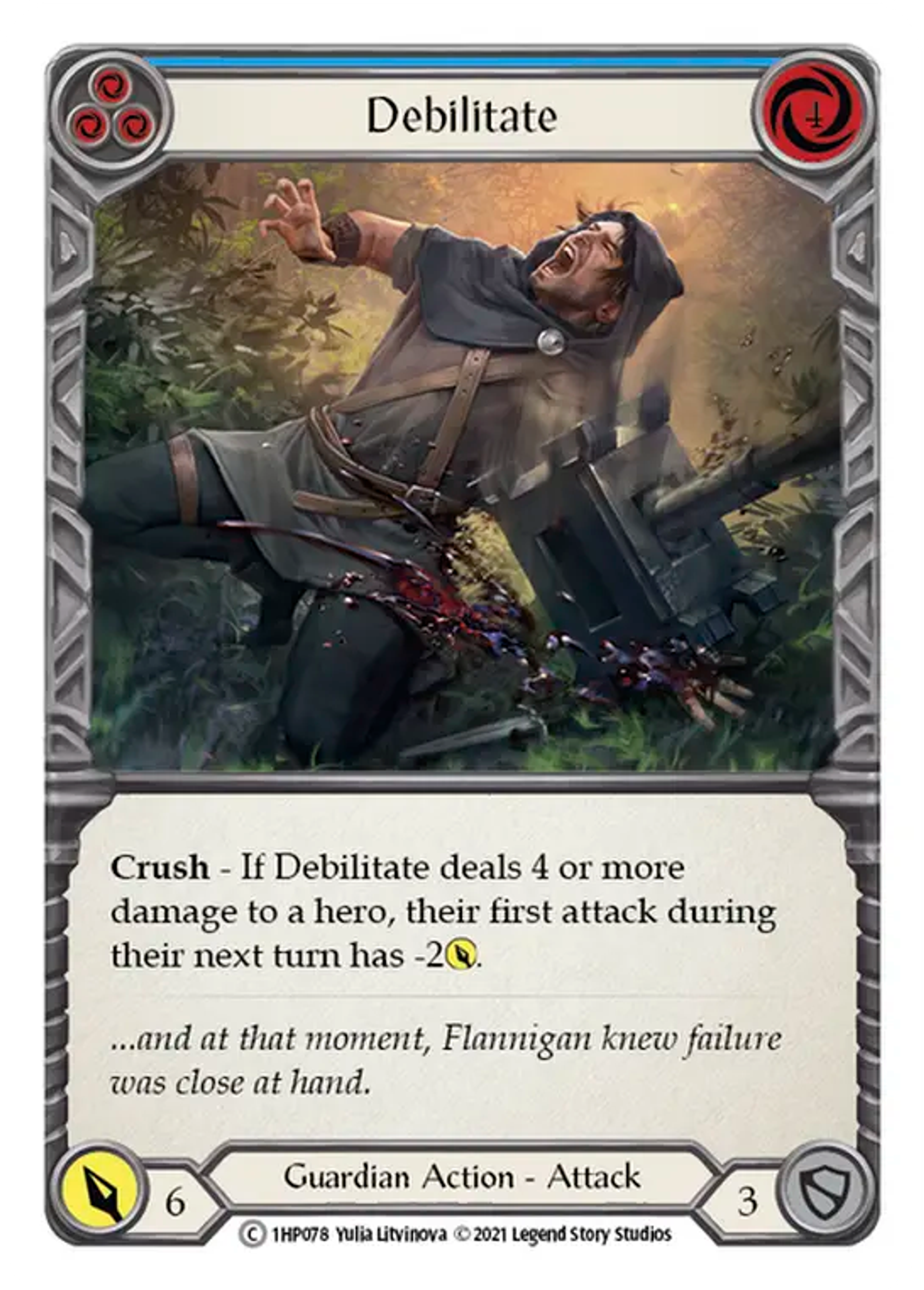Debilitate (Blue) — History Pack 1 — Flesh and Blood