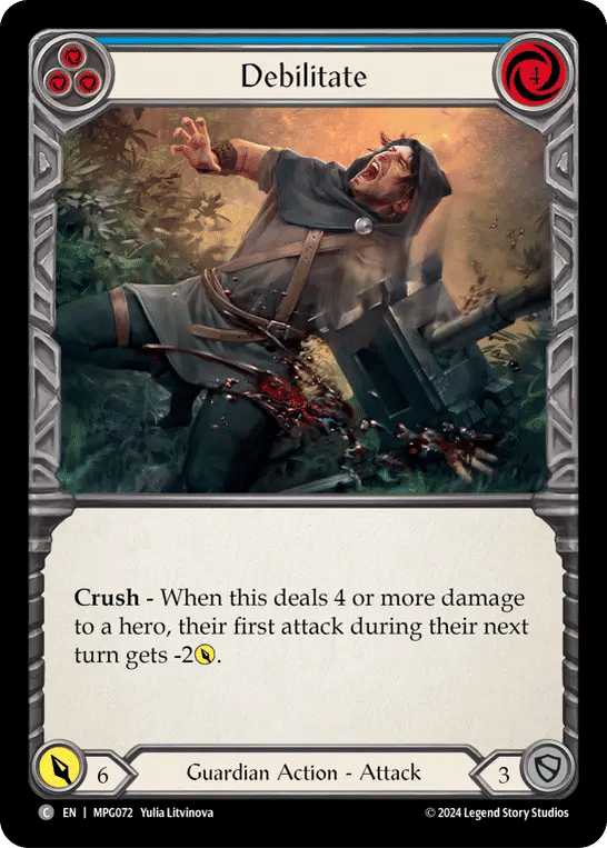 Debilitate (Blue) — Mastery Pack Guardian — Flesh and Blood