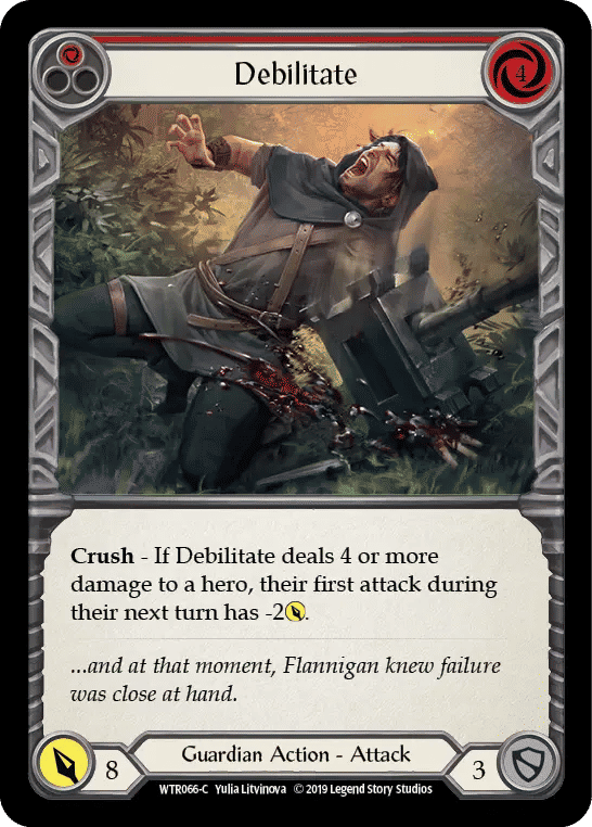 Debilitate (Red) — Welcome to Rathe — Flesh and Blood
