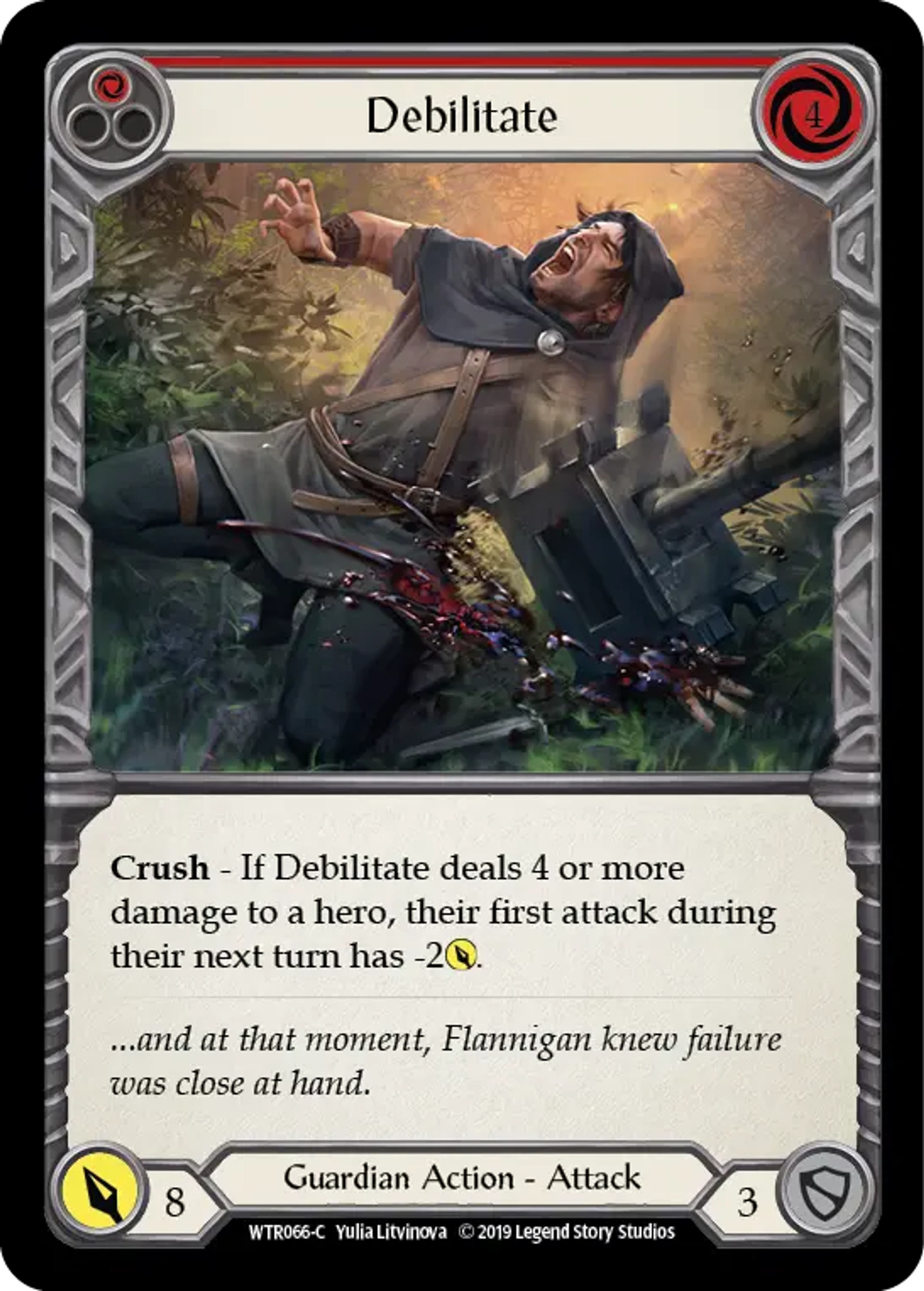Debilitate (Red) — Welcome to Rathe — Flesh and Blood