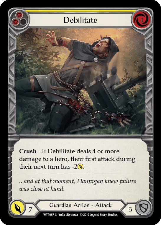 Debilitate (Yellow) — Welcome to Rathe — Flesh and Blood