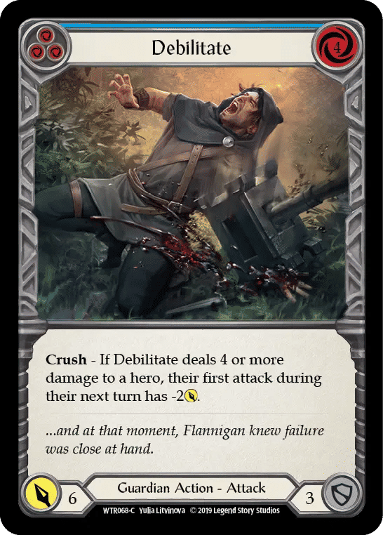 Debilitate (Blue) — Welcome to Rathe — Flesh and Blood