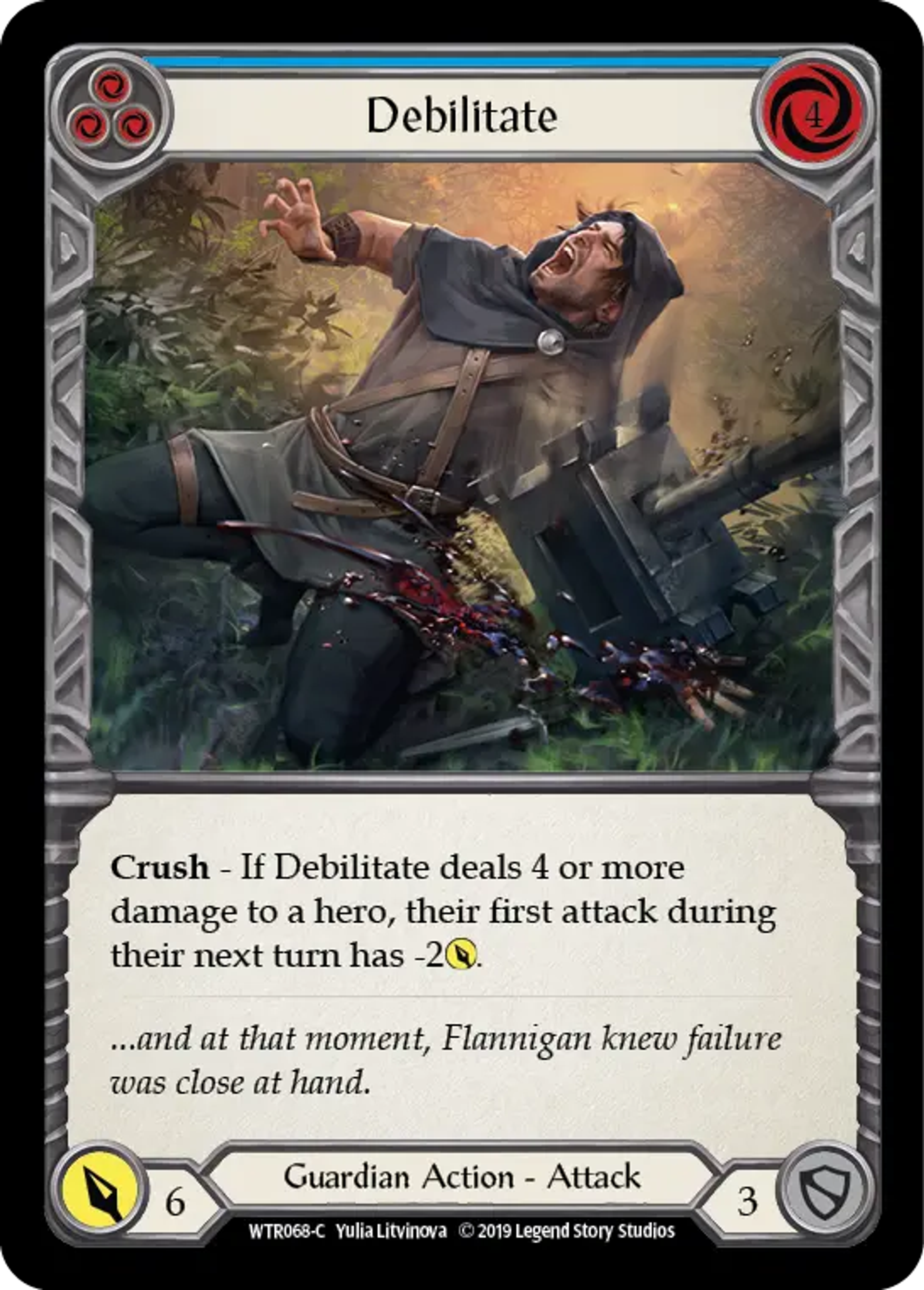 Debilitate (Blue) — Welcome to Rathe — Flesh and Blood