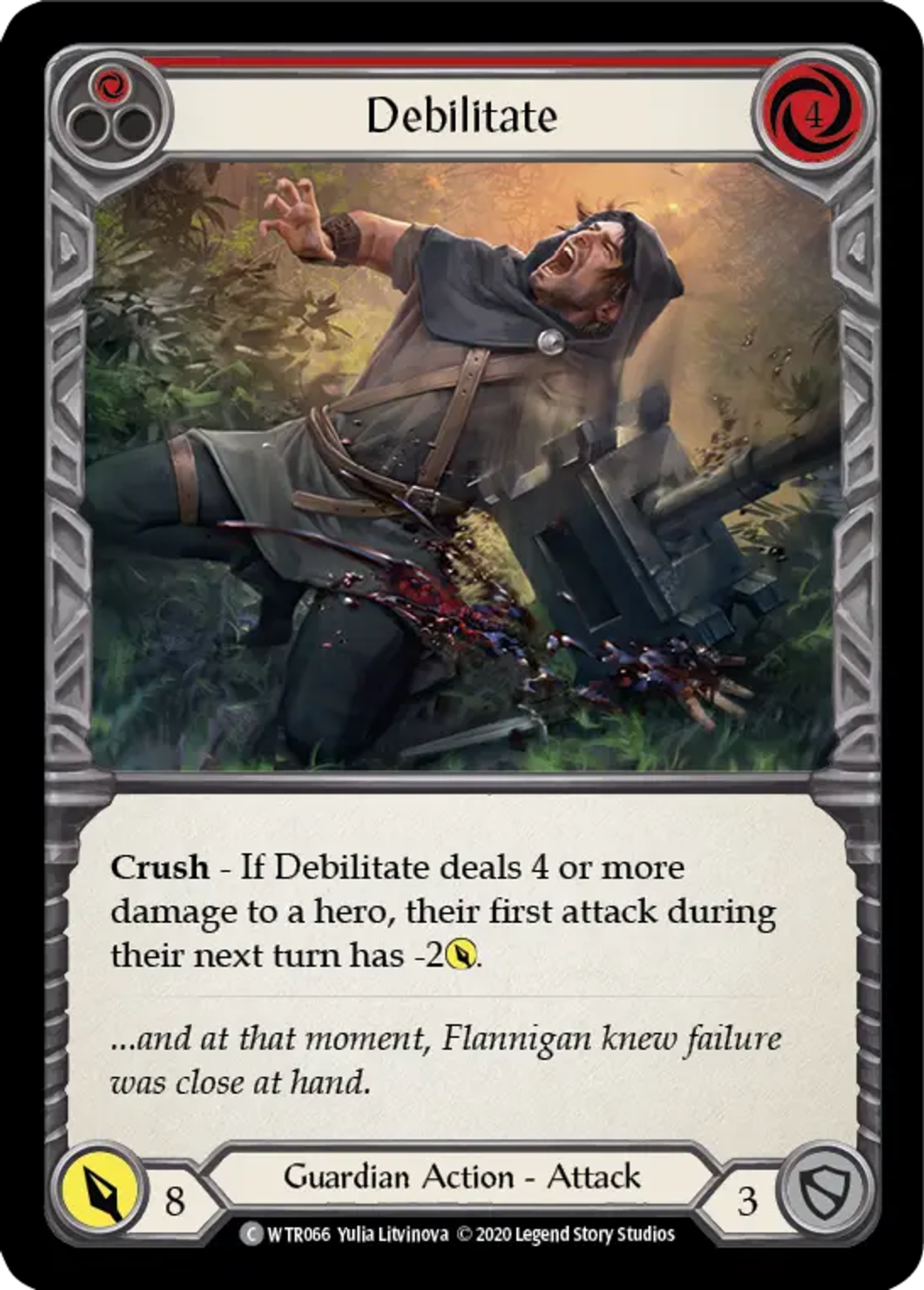 Debilitate (Red) — Welcome to Rathe - Unlimited — Flesh and Blood