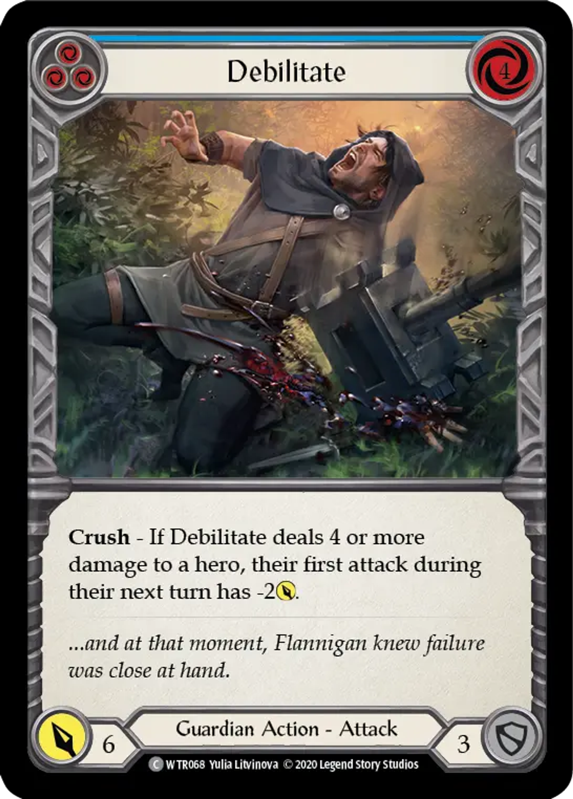Debilitate (Blue) — Welcome to Rathe - Unlimited — Flesh and Blood