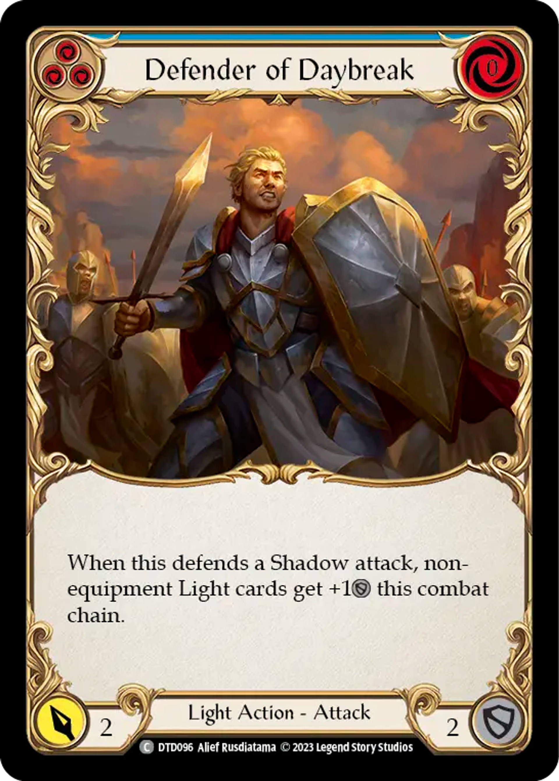 Defender of Daybreak (Blue) — Dusk till Dawn — Flesh and Blood