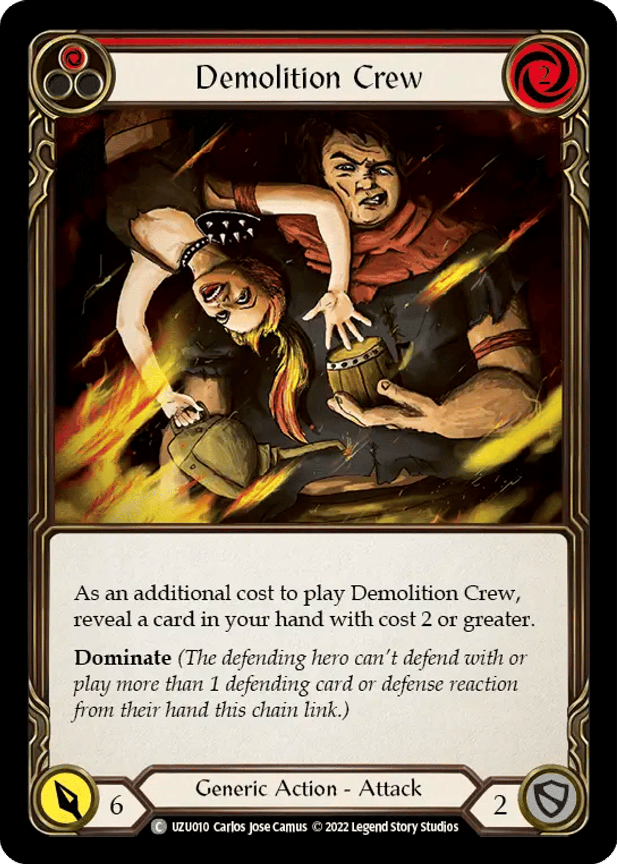 Demolition Crew (Red) from Uzuri - Blitz Deck - Flesh and Blood