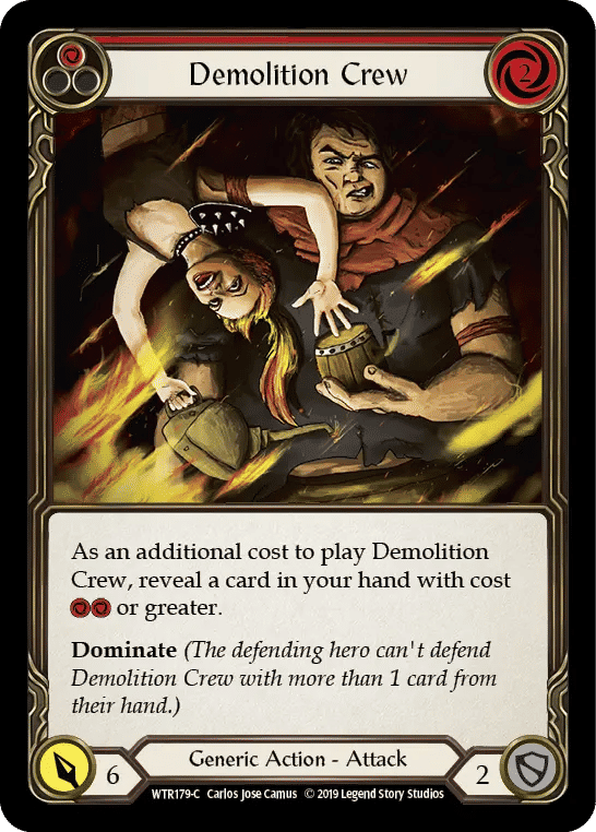 Demolition Crew (Red) — Welcome to Rathe — Flesh and Blood