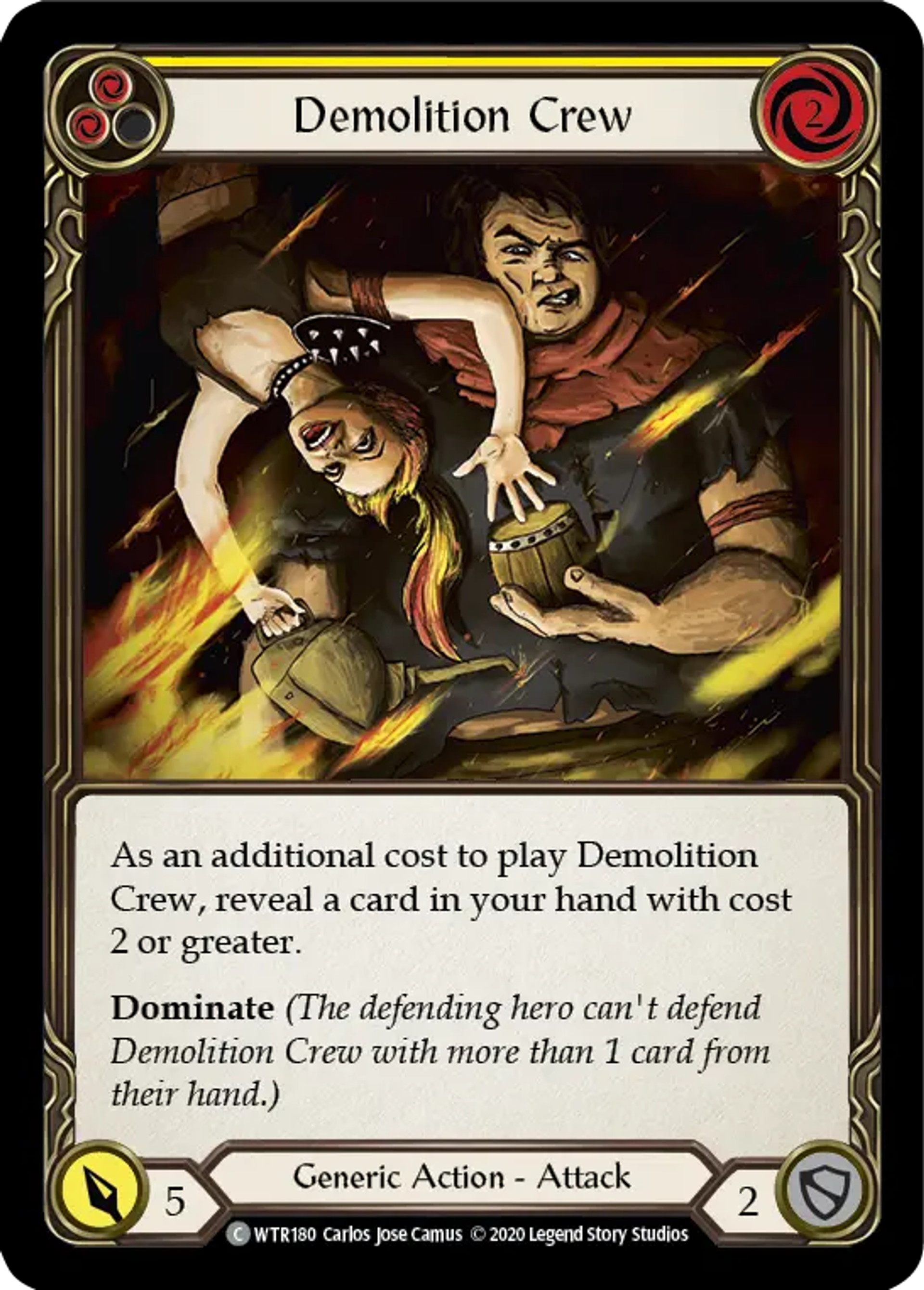 Demolition Crew (Yellow) — Welcome to Rathe - Unlimited — Flesh and Blood