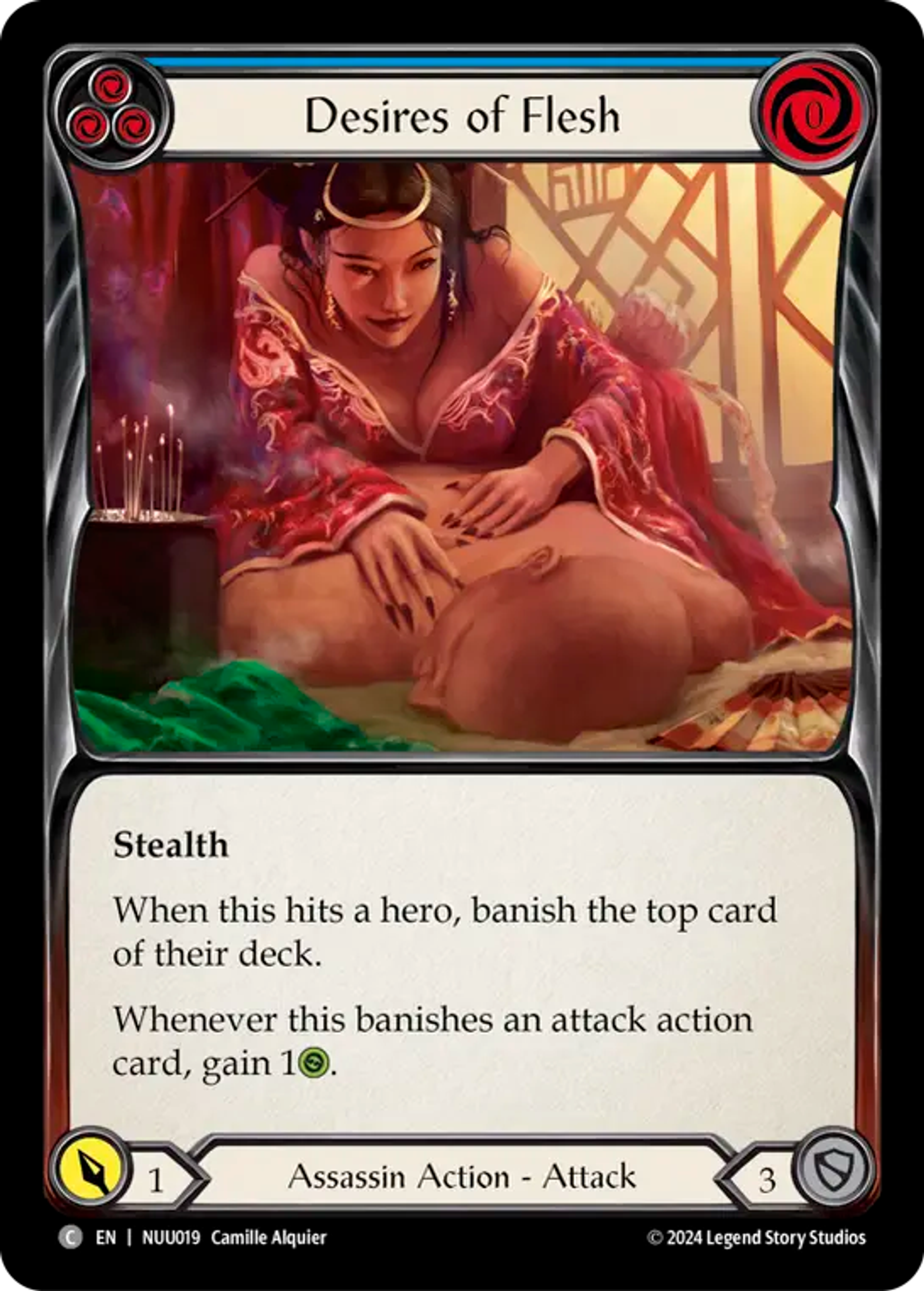 Desires of Flesh (Blue) — Nuu - Blitz Deck — Flesh and Blood