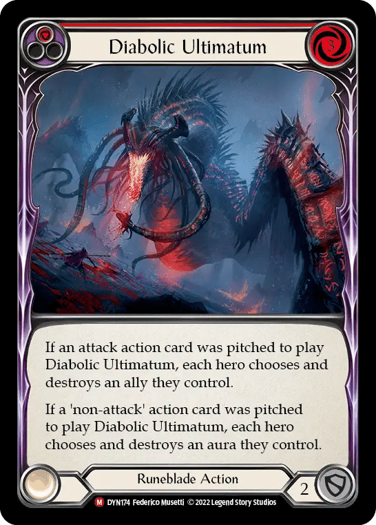Diabolic Ultimatum — Dynasty — Flesh and Blood