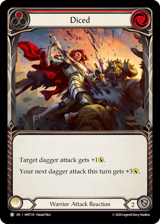 Diced (Red) — The Hunted — Flesh and Blood