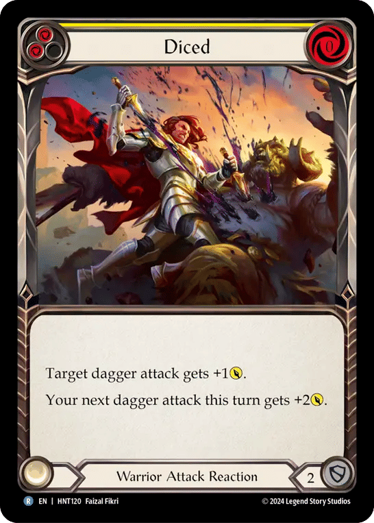 Diced (Yellow) — The Hunted — Flesh and Blood