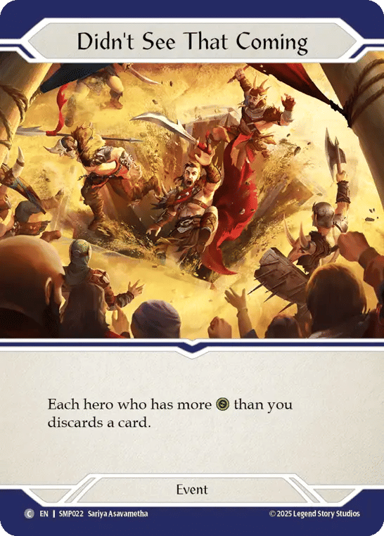 Didn't See That Coming — Smash Palace — Flesh and Blood