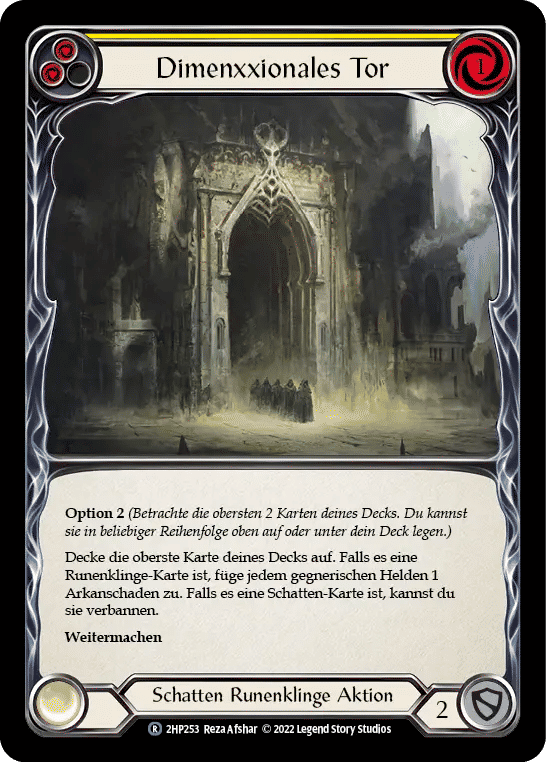 Dimenxxional Gateway (Yellow) — History Pack 2 - Black Label — Flesh and Blood