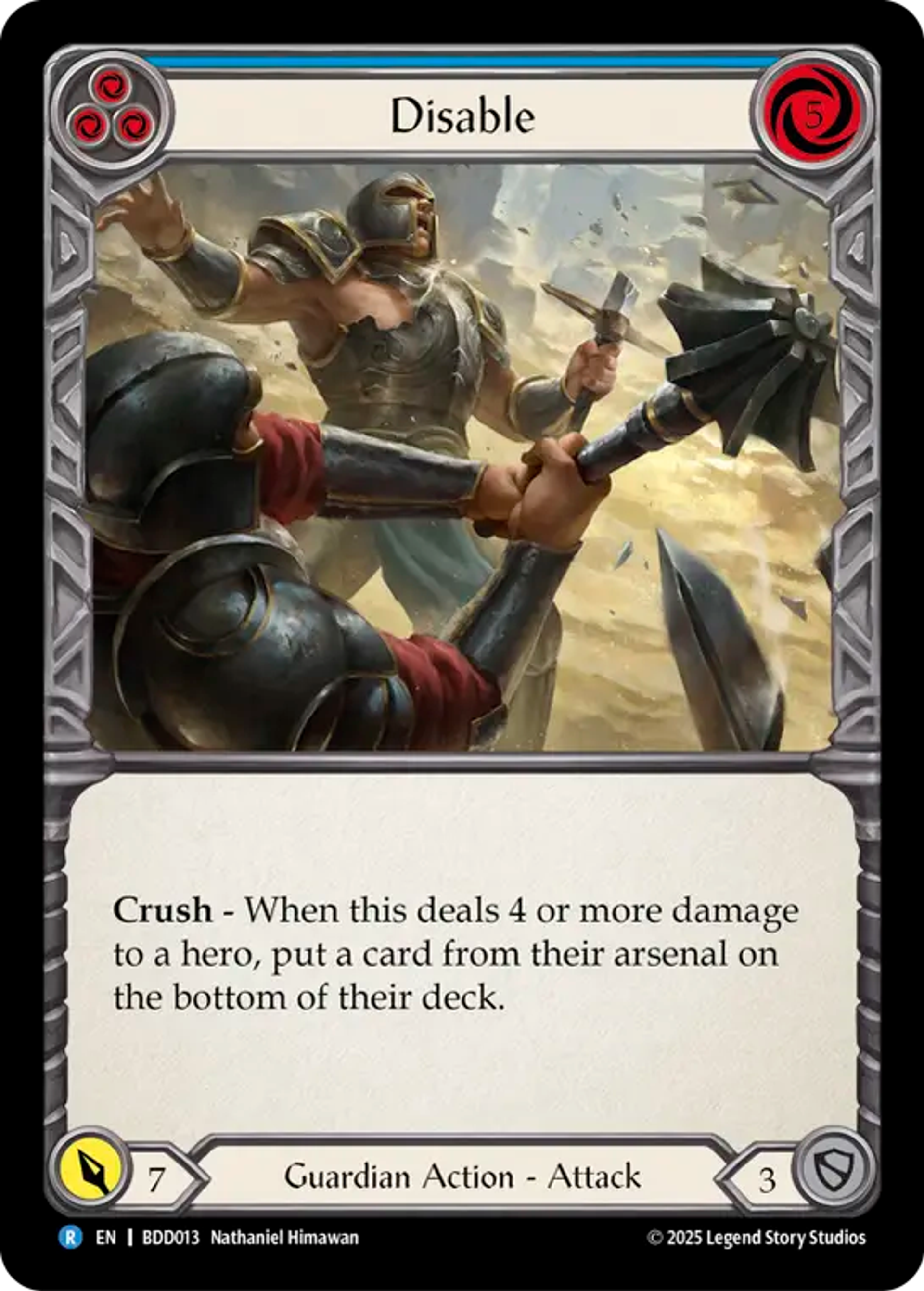 Disable (Blue) — Bravo Demo Deck — Flesh and Blood