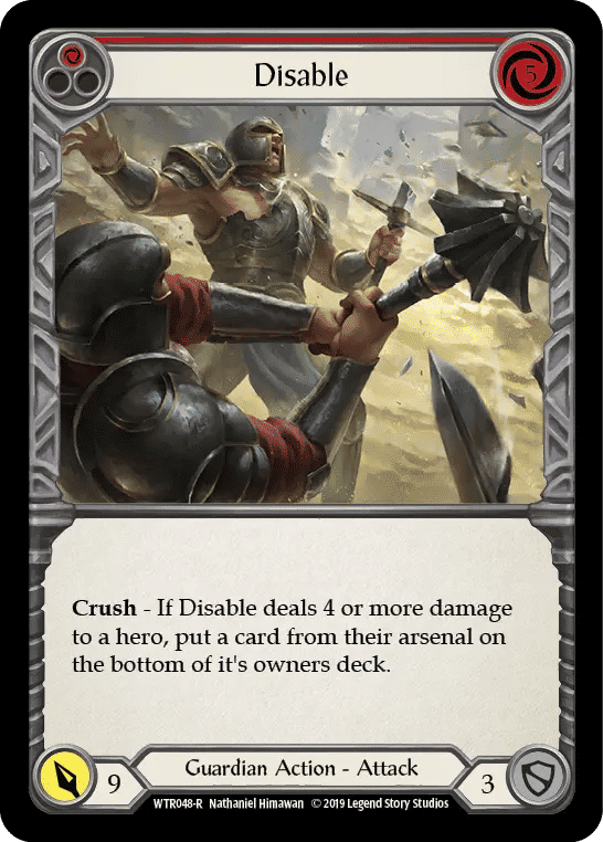 Disable (Red) — Welcome to Rathe — Flesh and Blood