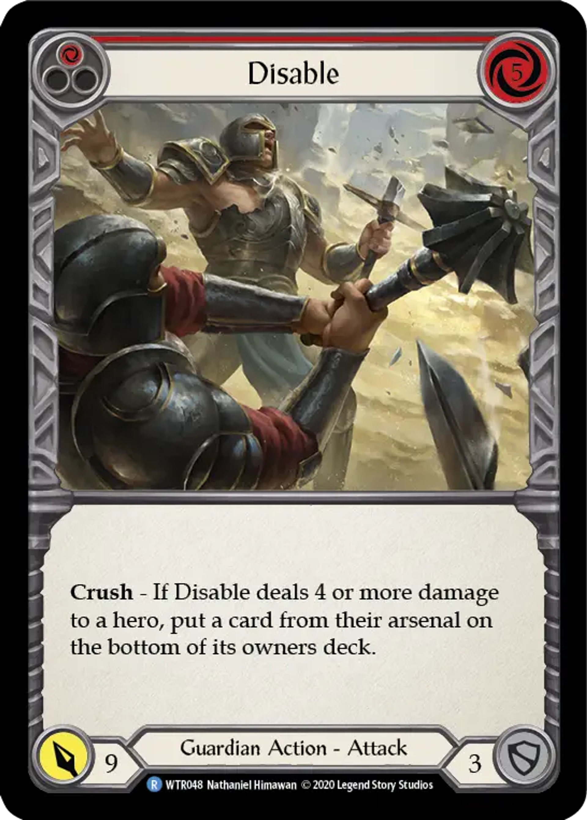Disable (Red) — Welcome to Rathe - Unlimited — Flesh and Blood