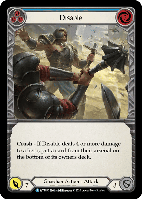 Disable (Blue) — Welcome to Rathe - Unlimited — Flesh and Blood