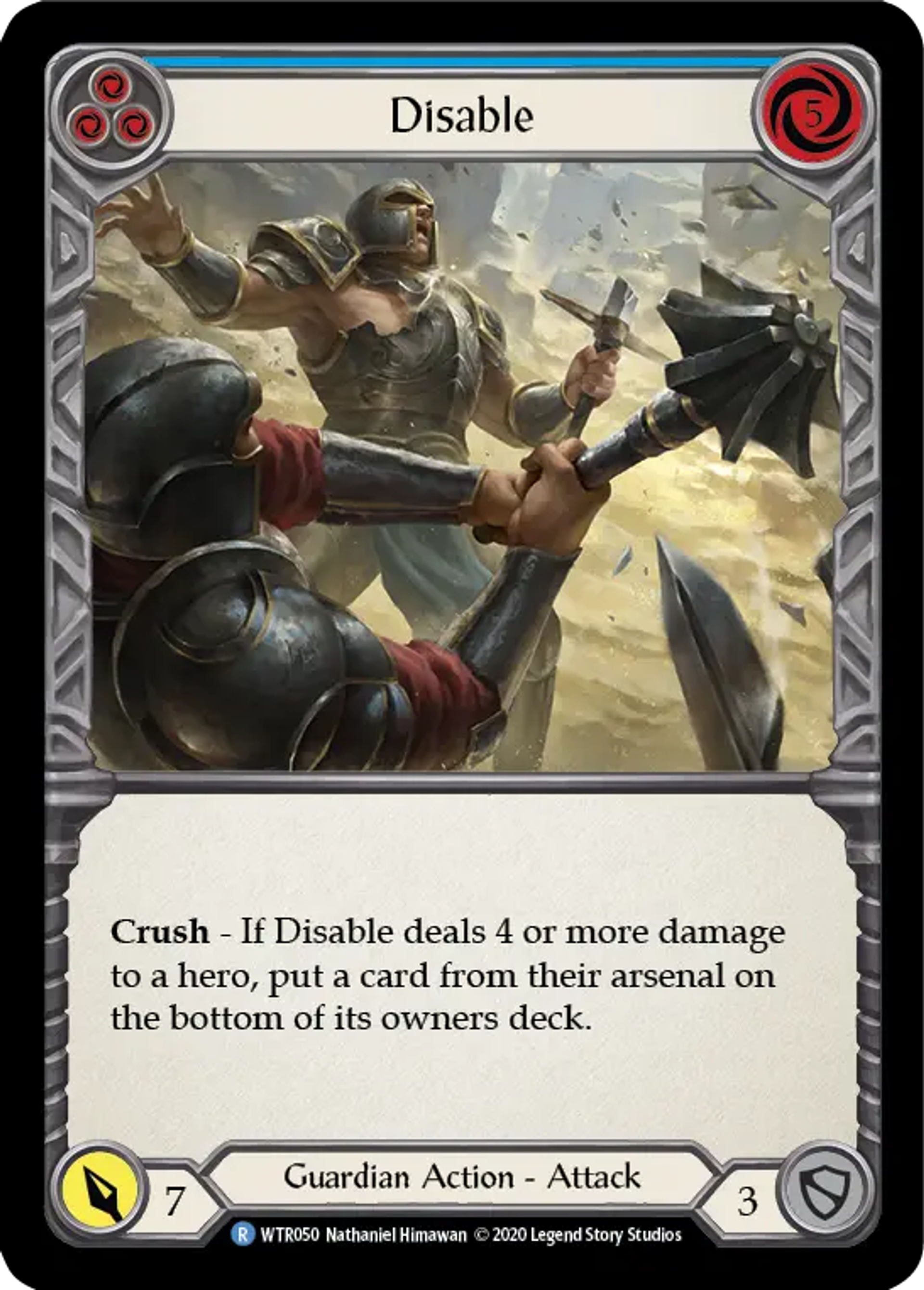 Disable (Blue) — Welcome to Rathe - Unlimited — Flesh and Blood