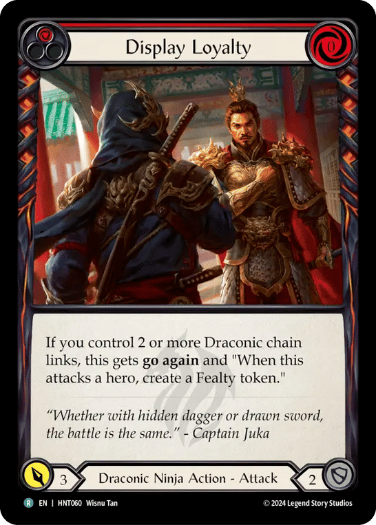 Display Loyalty (Red) — The Hunted — Flesh and Blood