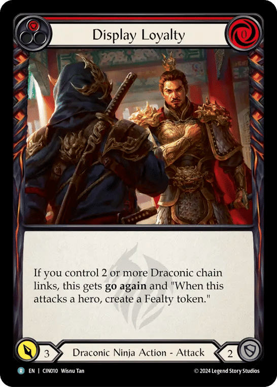 Display Loyalty (Red) — The Hunted Blitz Deck - Cindra — Flesh and Blood