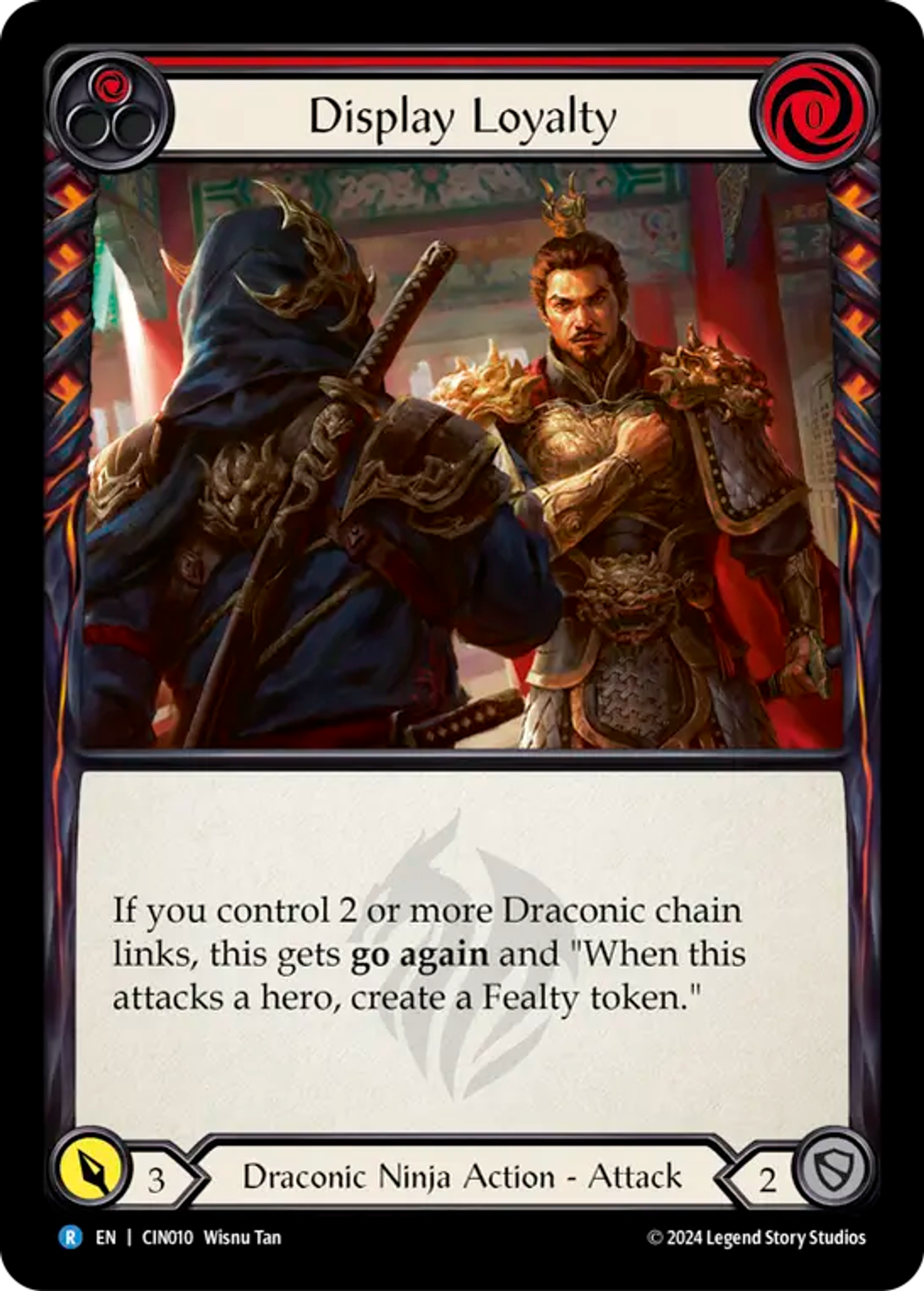 Display Loyalty (Red) — The Hunted Blitz Deck - Cindra — Flesh and Blood