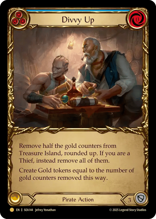 Divvy Up (Blue) — High Seas - Treasure Pack — Flesh and Blood