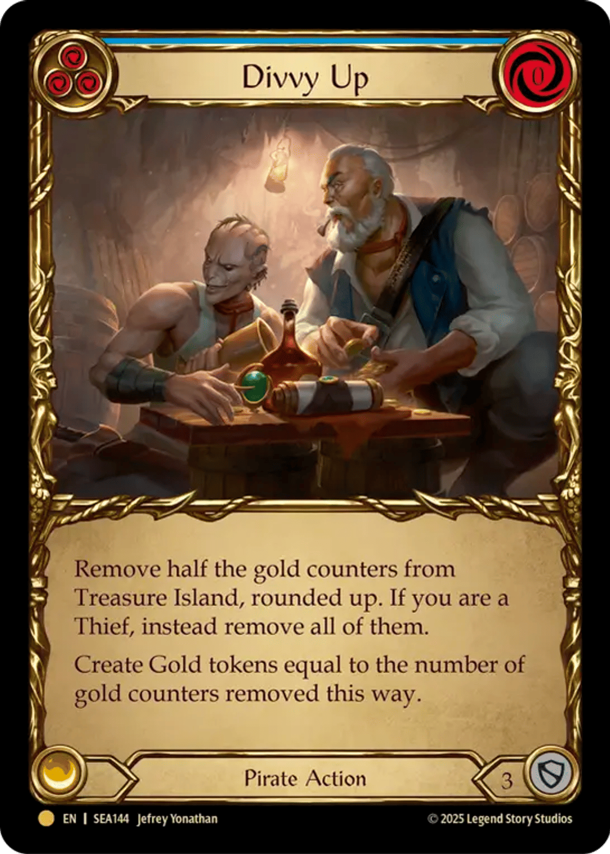 Divvy Up (Blue) from High Seas - Treasure Pack - Flesh and Blood