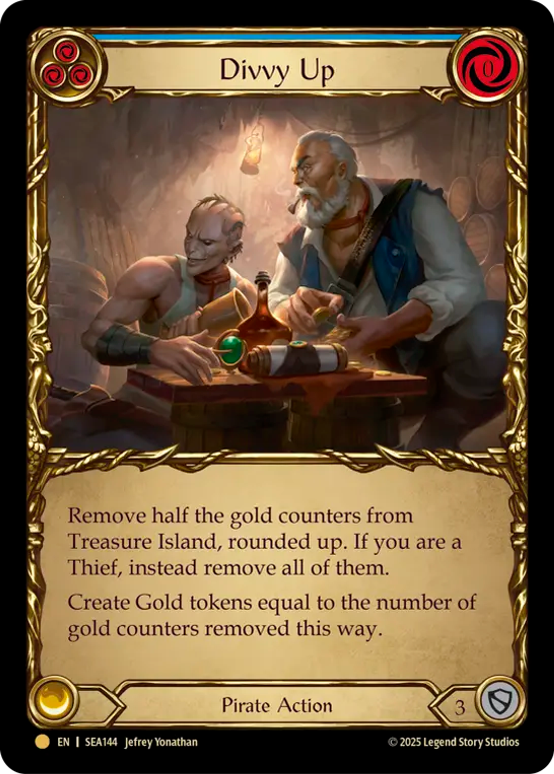 Divvy Up (Blue) — High Seas - Treasure Pack — Flesh and Blood