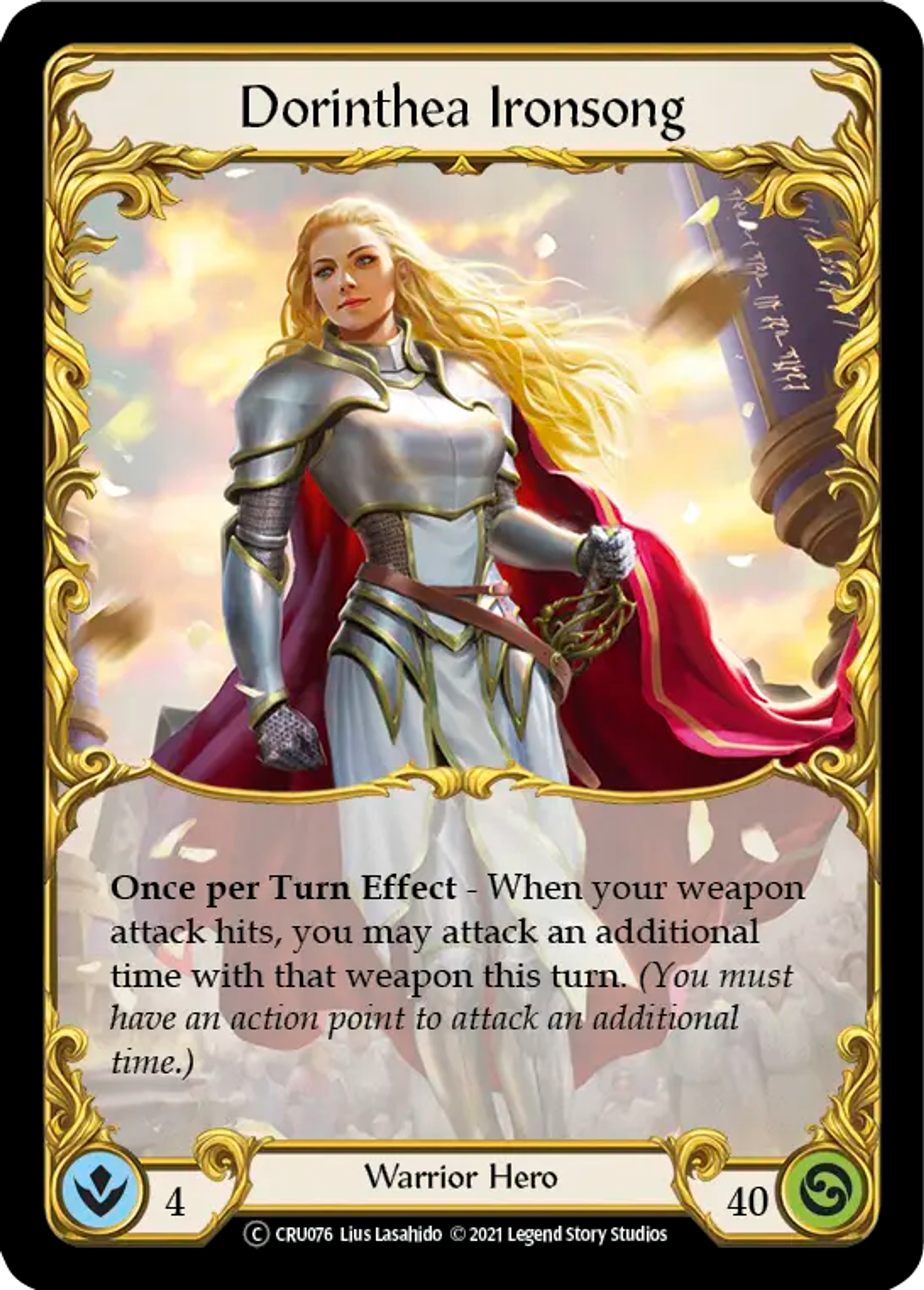 Dorinthea Ironsong — Crucible of War - Unlimited — Flesh and Blood