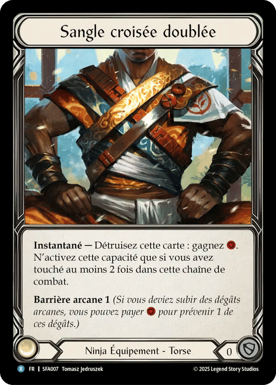 Sangle croisée doublée — Silver Age Chapter 2 - Fai — Flesh and Blood