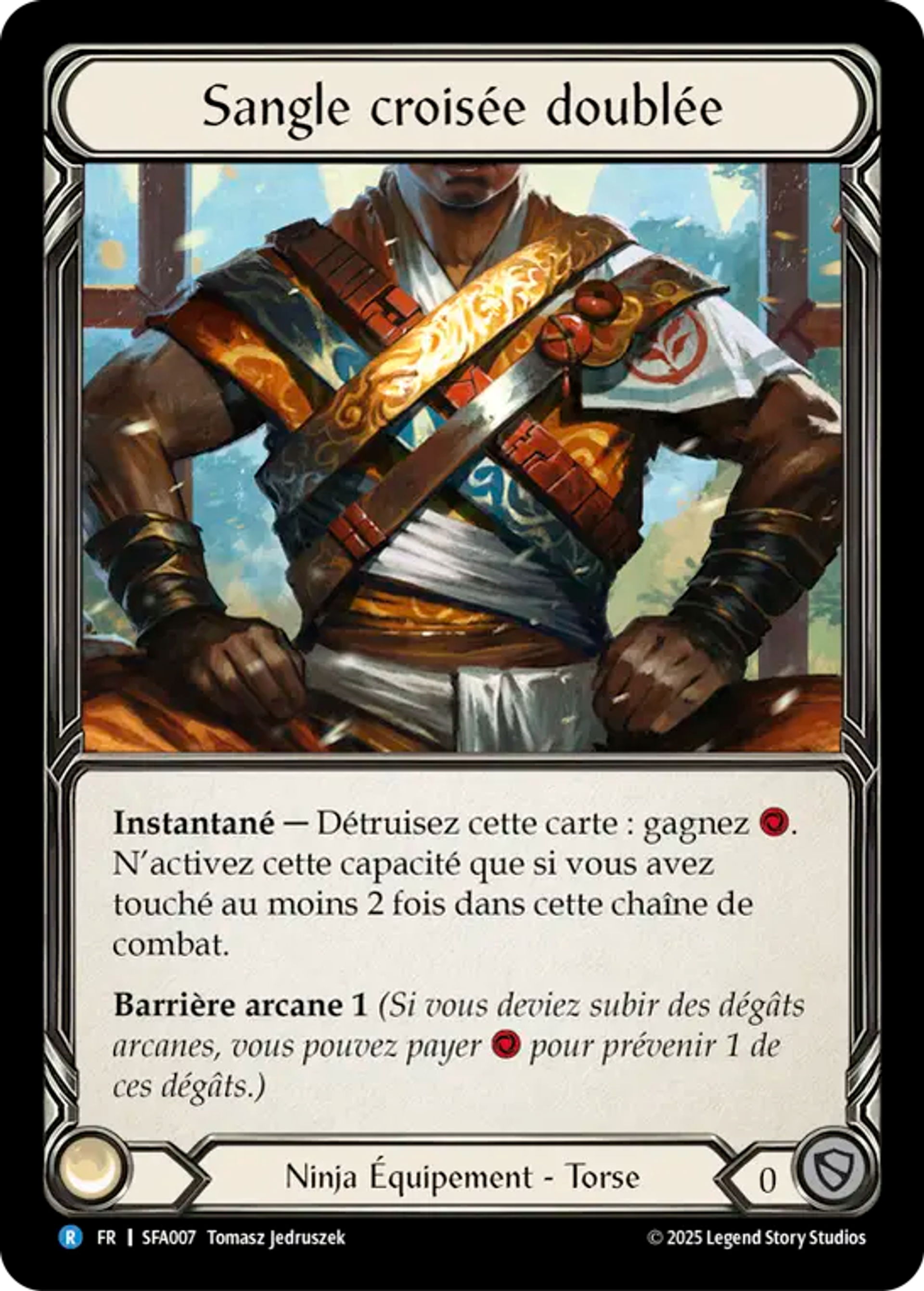 Sangle croisée doublée — Silver Age Chapter 2 - Fai — Flesh and Blood