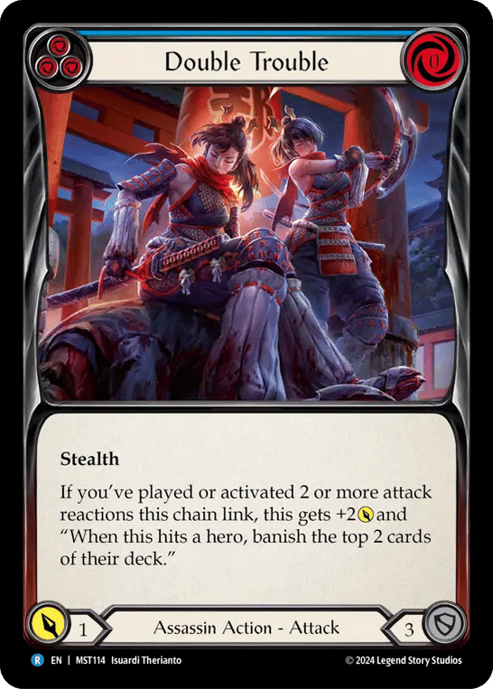 Double Trouble (Blue) — Part the Mistveil — Flesh and Blood