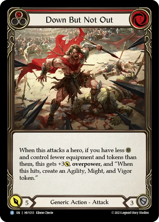 Down But Not Out (Red) — Heavy Hitters — Flesh and Blood