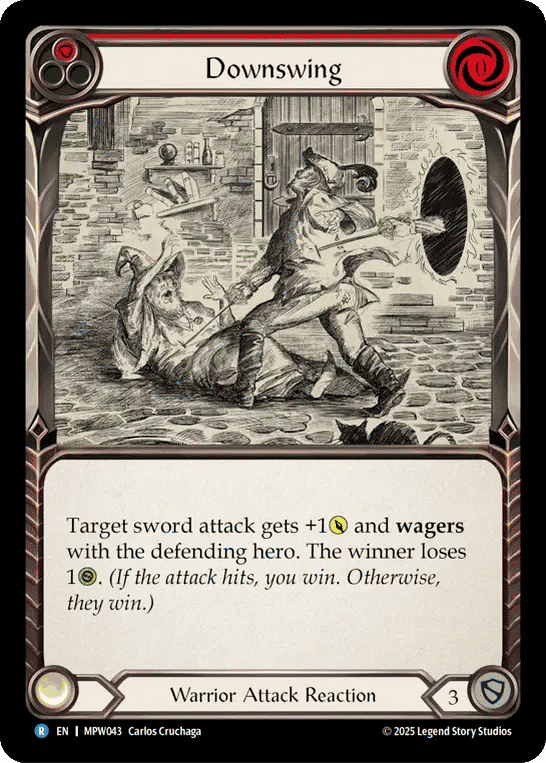 Downswing (Red) — Mastery Pack Warrior — Flesh and Blood