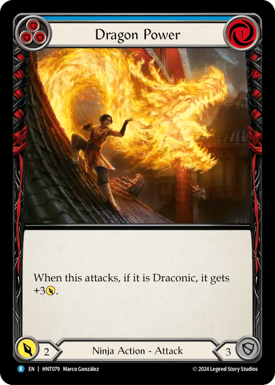 Dragon Power (Blue) — The Hunted — Flesh and Blood