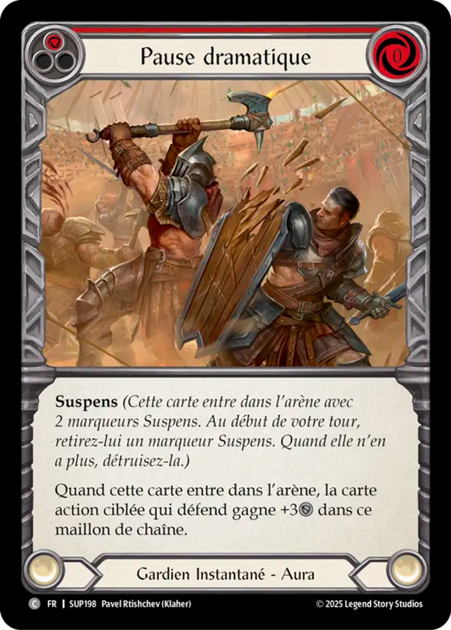 Pause dramatique — Super Slam — Flesh and Blood