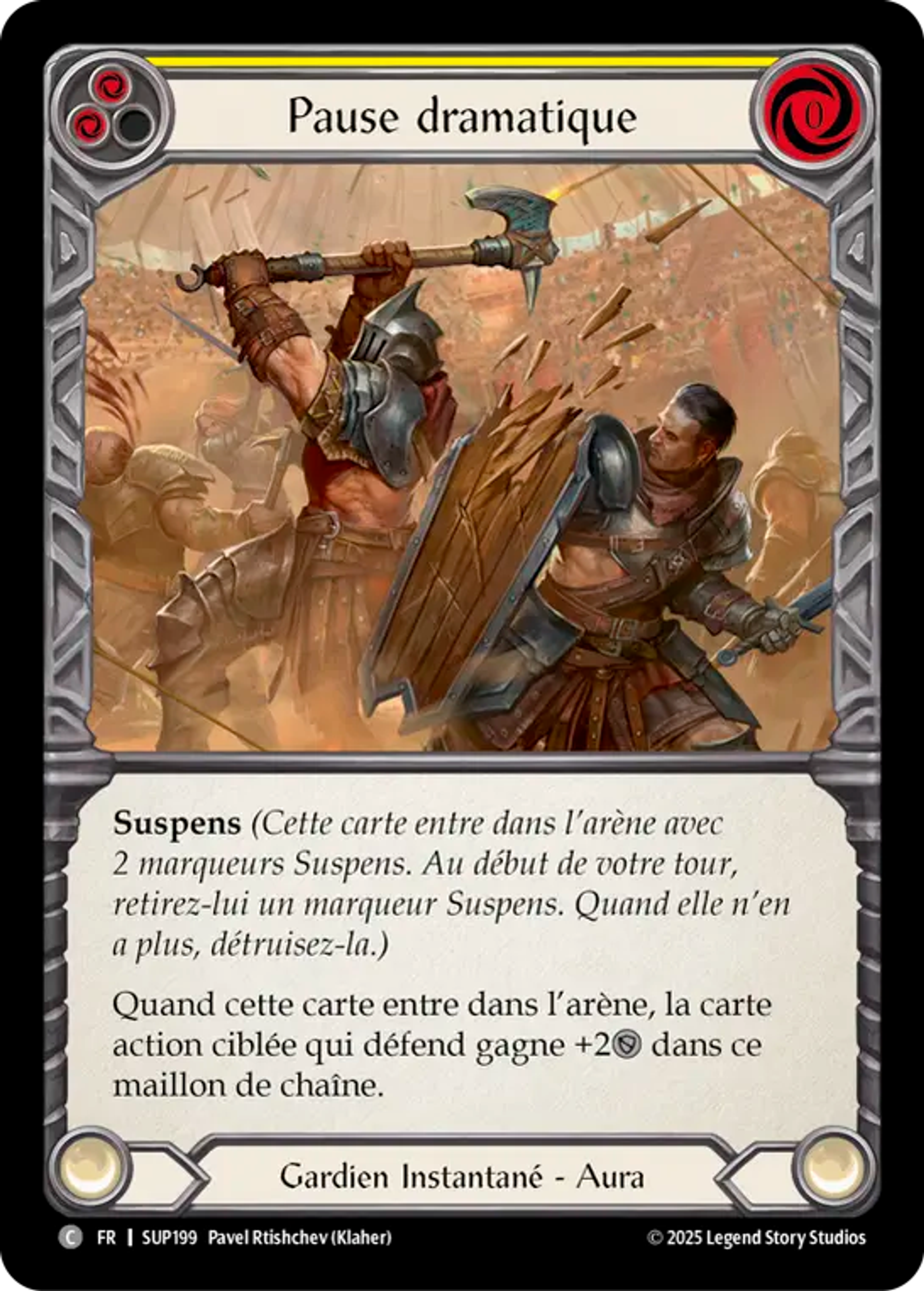 Pause dramatique — Super Slam — Flesh and Blood