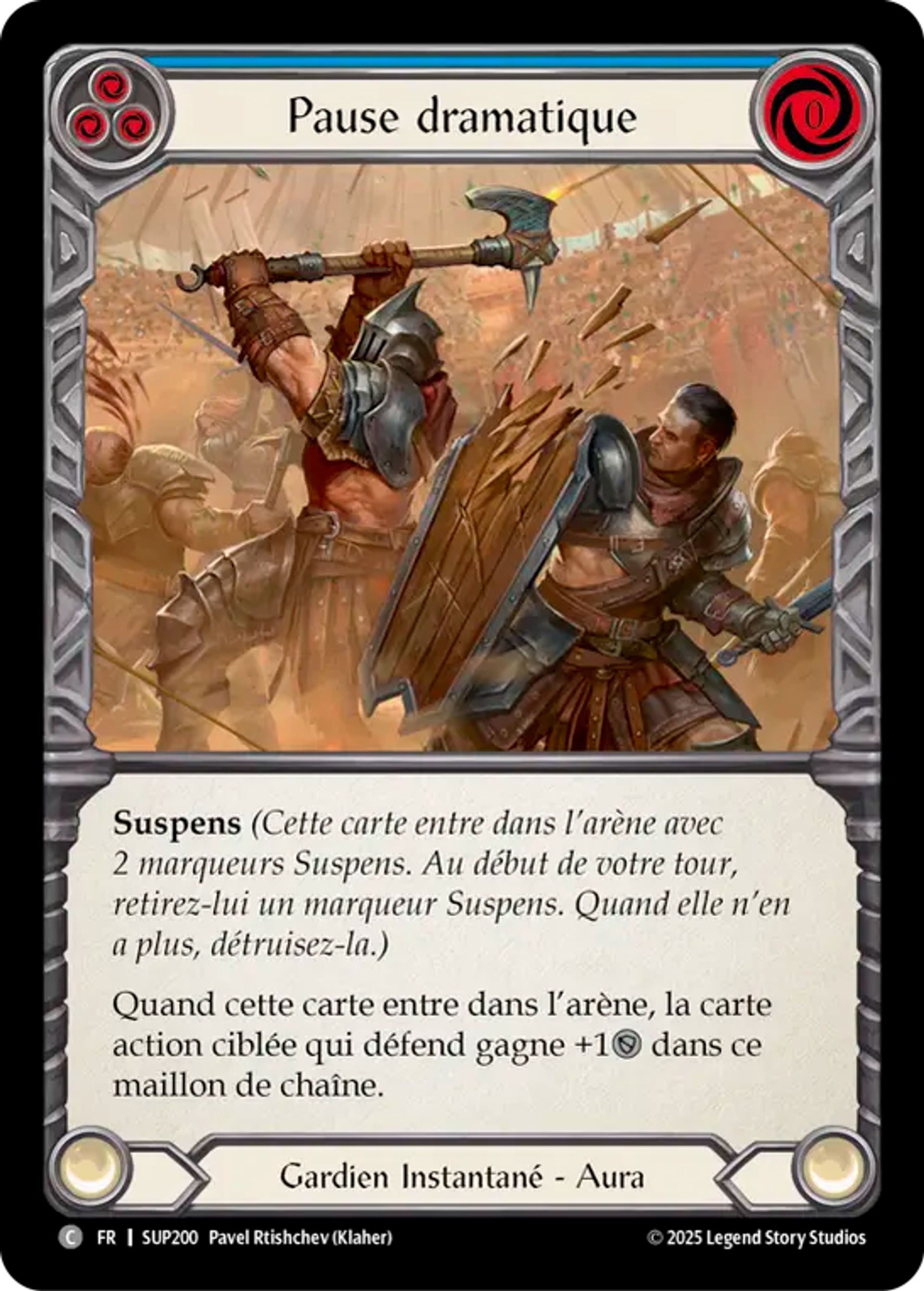 Pause dramatique — Super Slam — Flesh and Blood