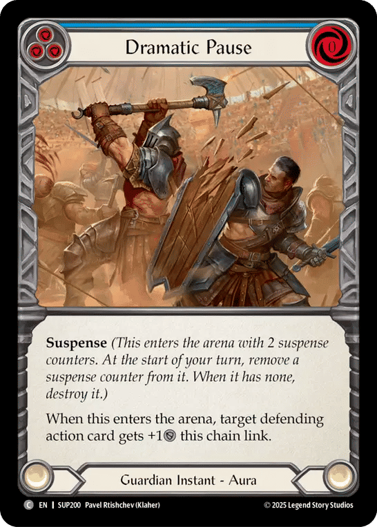 Dramatic Pause (Blue) — Super Slam — Flesh and Blood